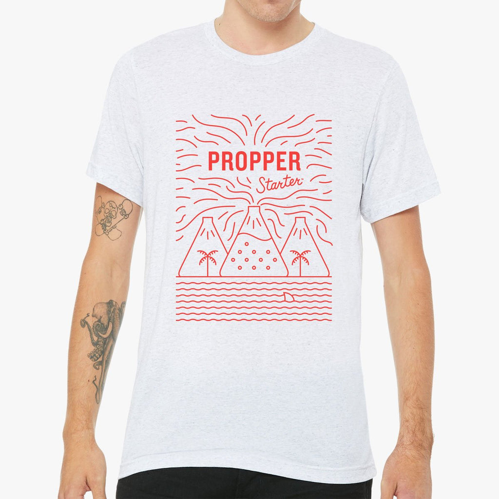 Unisex Propper Starter White Fleck T-Shirt